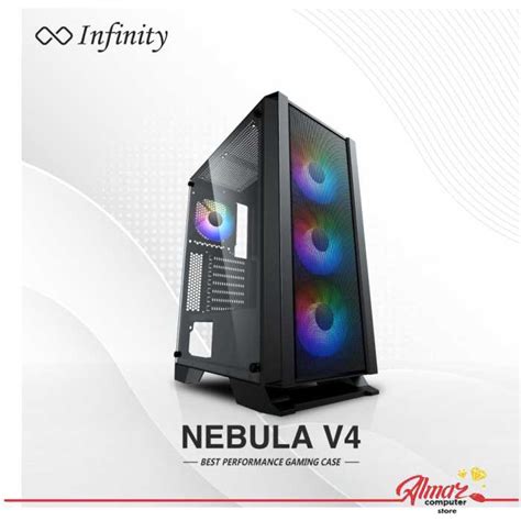 Jual Casing INFINITY NEBULA V4 Tempered Glass ATX MATX Gaming