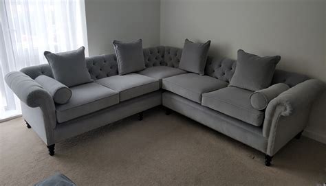 Chesterfield Corner Unit Deep Buttoned Modern Version Of A