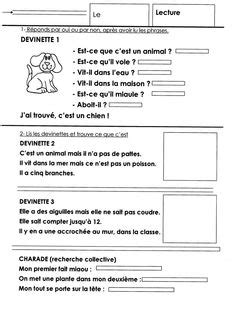 Devinette Pour Maternelle Animaux