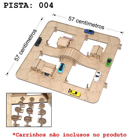 Pista para carrinho Quebra cabeça Hot Wheels TriniToy Shopee Brasil