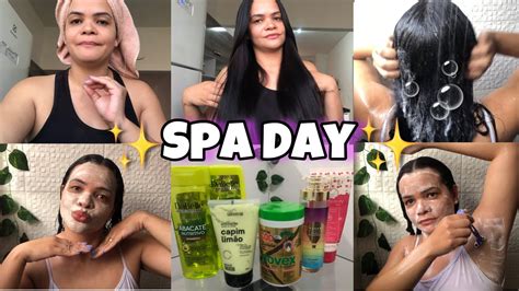 SPA DAY EM CASA CUIDADOS A PELE E CABELOS YouTube