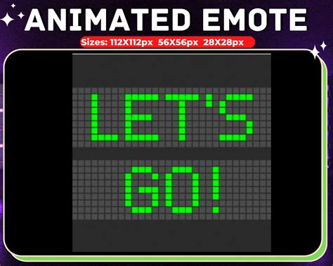 Lets Go Animated Emote For Your Twitch Stream Celebrate Emote Lets Go