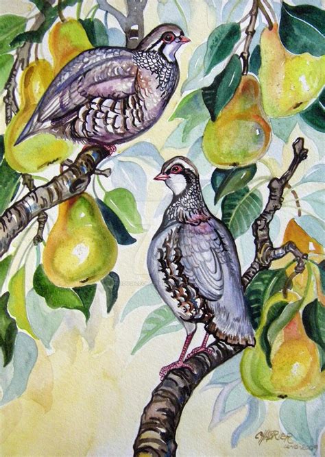 2 Partridge in a Pear Tree by HouseofChabrier on DeviantArt