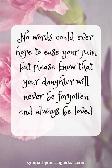 41 Sympathy Messages For Loss Of Daughter Young And Grown Sympathy