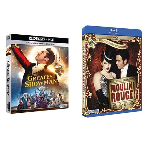 The Greatest Showman 4K Ultra HD Blu Ray Blu Ray Moulin Rouge