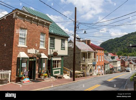 View Of Buildings On High St Harpers Ferry National Historic Park