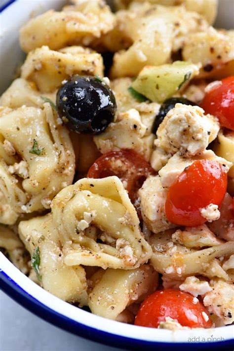 Easy Tortellini Pasta Salad Recipe Add A Pinch