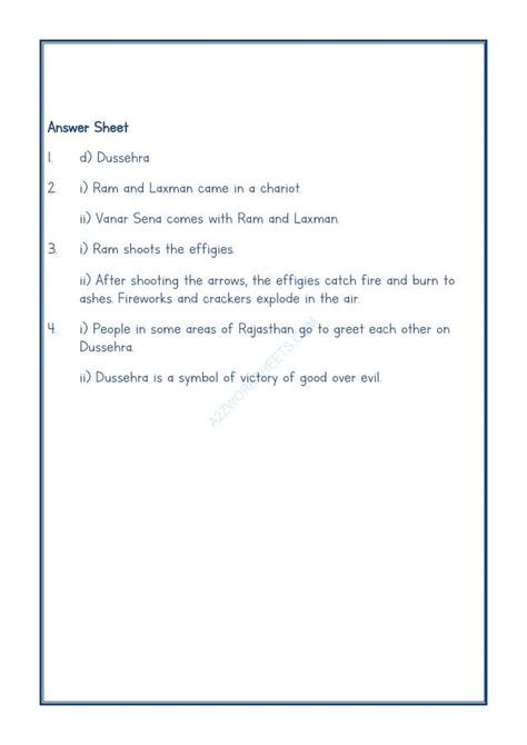 A2Zworksheets Worksheet Of Class Iv Comprehension Passage 19 Reading