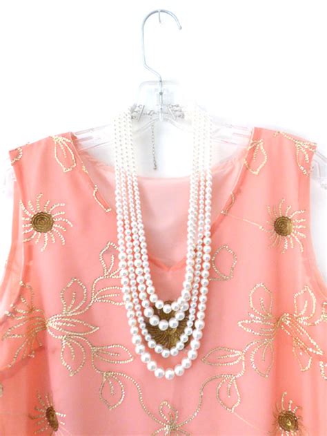 Retro Great Gatsby Pink 1920s Dress Flapper Roaring 20s Cocktail