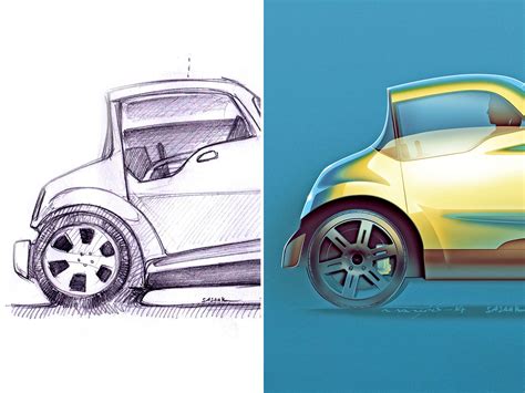 Digital Painting Tutorials - Car Body Design