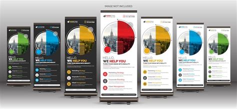 Moderne Kreative Einzigartige Corporate Business Roll Up Banner Standee