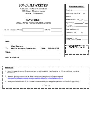 Fillable Online Cover Sheet For Forms Fax Email Print Pdffiller