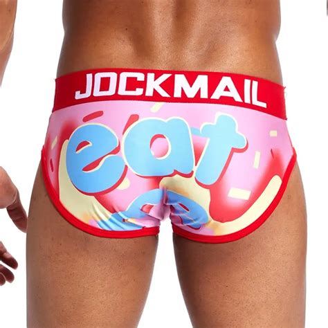 Jockmail Brand Low Waist Sexy Men Underwear Briefs Cuecas Gay Penis