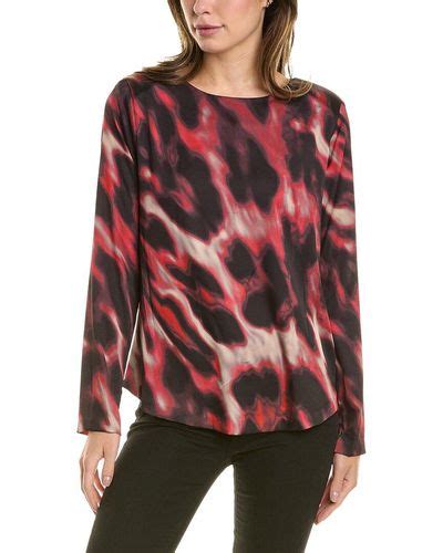 Red Donna Karan Tops For Women Lyst