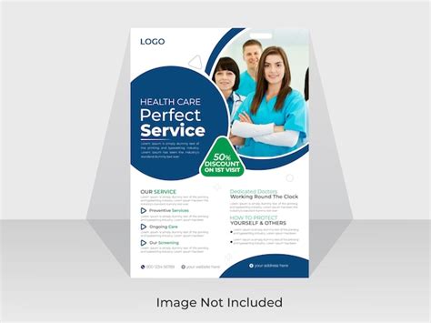 Premium Vector Medical Healthcare Flyer Design With Vector Creative