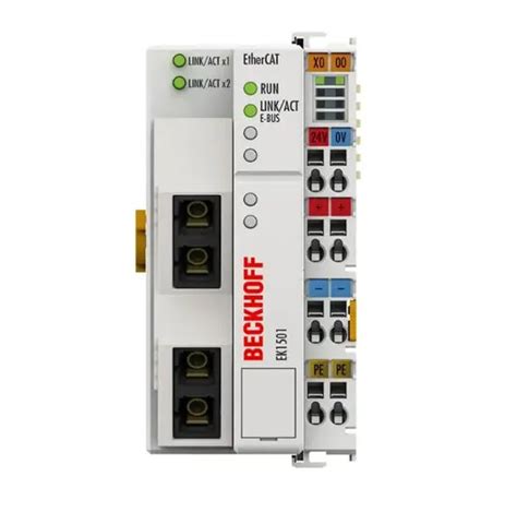 Beckhoff Ek1501 Ethercat Coupler with ID Switch Multi-Mode Fiber Optic ...