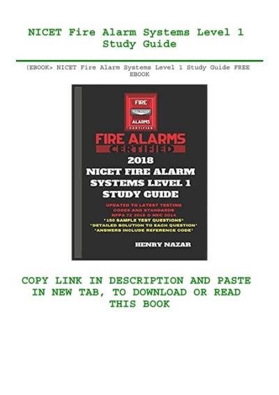 Ebook Nicet Fire Alarm Systems Level Study Guide Free Ebook