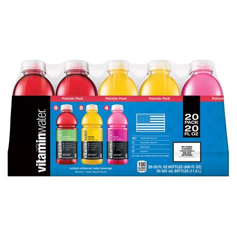 Glaceau Vitamin Water Variety Pack 20 Pk20 Fl Oz Bjs Wholesale Club