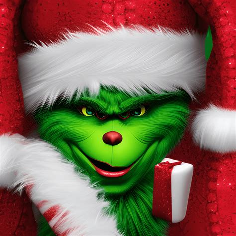The Grinch Sneaking With A Candy Cane 3d Graphic · Creative Fabrica