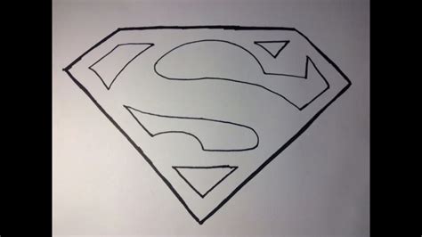 How To Draw Superman S Logo YouTube