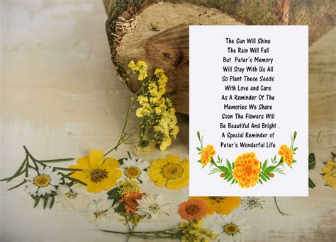 Marigold Seed Poem Blooming Memories