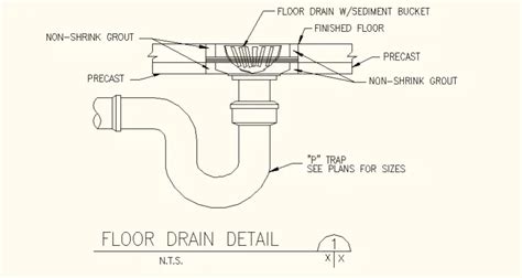 Floor Drainage System Detail Elevation Layout File Cadbull