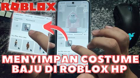 CARA MEMBUAT ATAU MENYIMPAN COSTUME BAJU DI ROBLOX HP YouTube