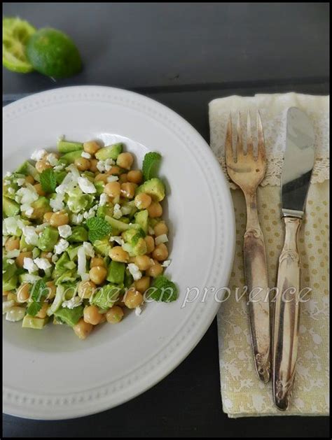 Salade De Pois Chiche Avocat Et F Ta Un D Ner En Provence