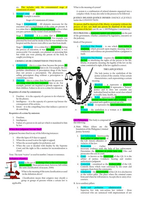 Solution Clj 1 Introduction To Philippine Criminal Justice System