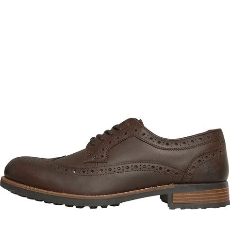 Buy Hush Puppies Mens Carnaby Brogue Shoes Brown Hunter Leather