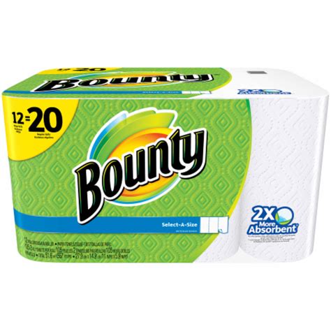 Bounty Mega Roll Select A Size Paper Towels Rolls Ralphs