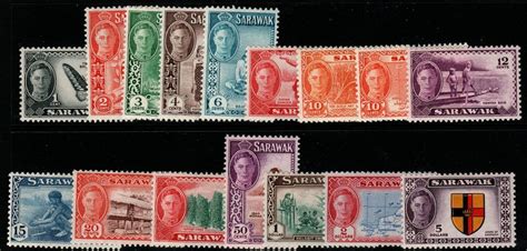 Sarawak Sg171 86 1950 2 Definitive SET MTD Mint Asia Malaysia