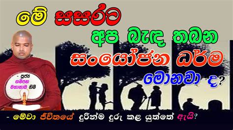 ම සසරට අප බද තබන සයජන ධරම මනව ද මව ජවතය බහර කළ යත හ