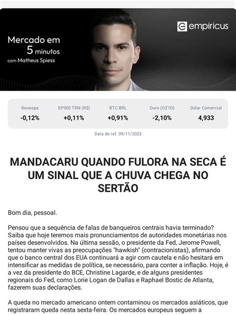 Brazil Empiricus Cpl Mandacaru Quando Fulora Na Seca Um Sinal Que