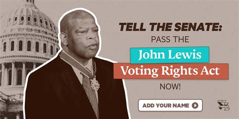 Demand The Senate Pass The John Lewis Voting Rights Act Now