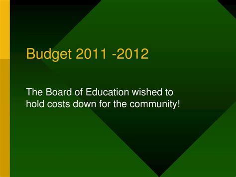 budget   powerpoint    id