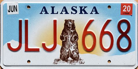 Alaska State License Plate 2022