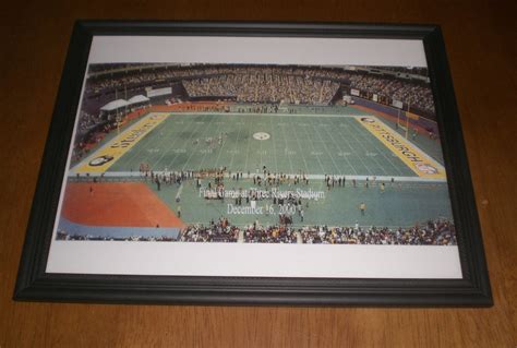 Steelers Framed Last Game Three Rivers Stadium Ebay