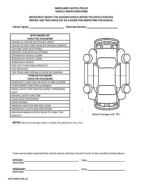 45 Best Vehicle Checklists Inspection And Maintenance ᐅ Templatelab