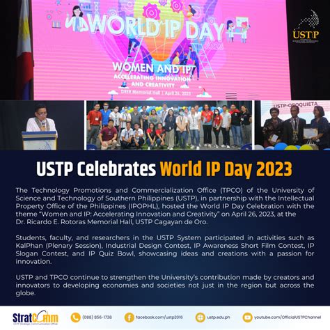 Ustp Celebrates World Ip Day 2023 University Of Science And