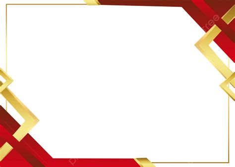 Abstract Red And Gold Certificate Border Design