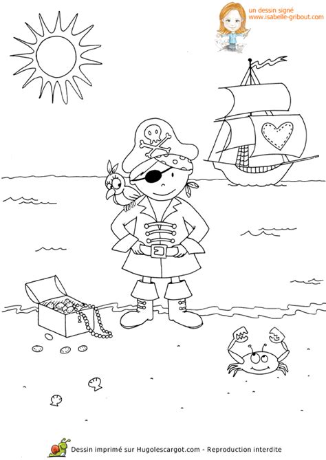 Coloriage Pirate Sur Hugolescargot