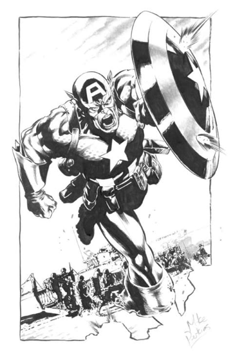 Captain America By Mike Perkins Comic Art Captain America Comics