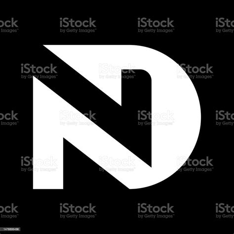 Logo Dn Minimal Icône Dune Lettre Nd Sur Fond De Luxe Idée De Logo ...