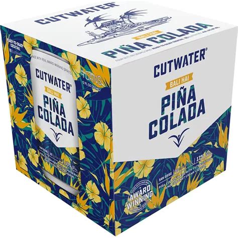 Cutwater Pina Colada 12oz 4pk Cn Luekens Wine Spirits