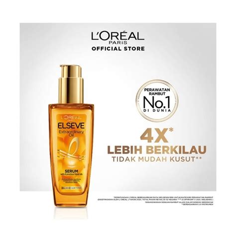 Jual L OREAL Elseve Extraordinary Oil Gold Hair Treatment Serum 100 Ml