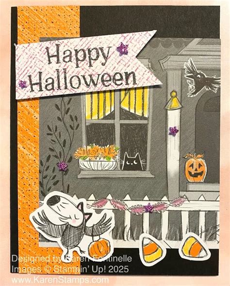 Spooky Sweet Happy Halloween Card | Stamping With Karen
