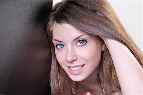 2560x1440px Free Download Hd Wallpaper Anita C Blue Eyes Brunette Smiling Wallpaper Flare