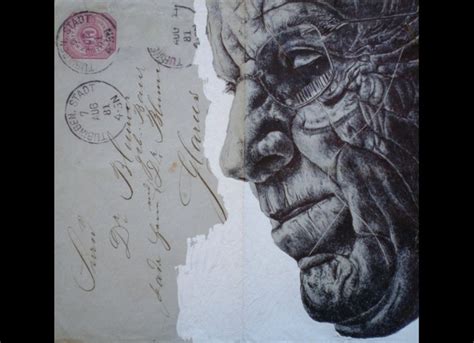 PHOTOS Incredible Envelope Portraits Mark Powell Drawing