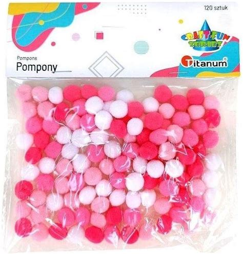 Titanum Pompony Poliestrowe Mix 10mm 120 Szt Ceny I Opinie Ceneo Pl